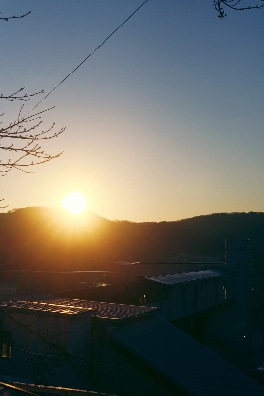 2026年1月の朝の景色